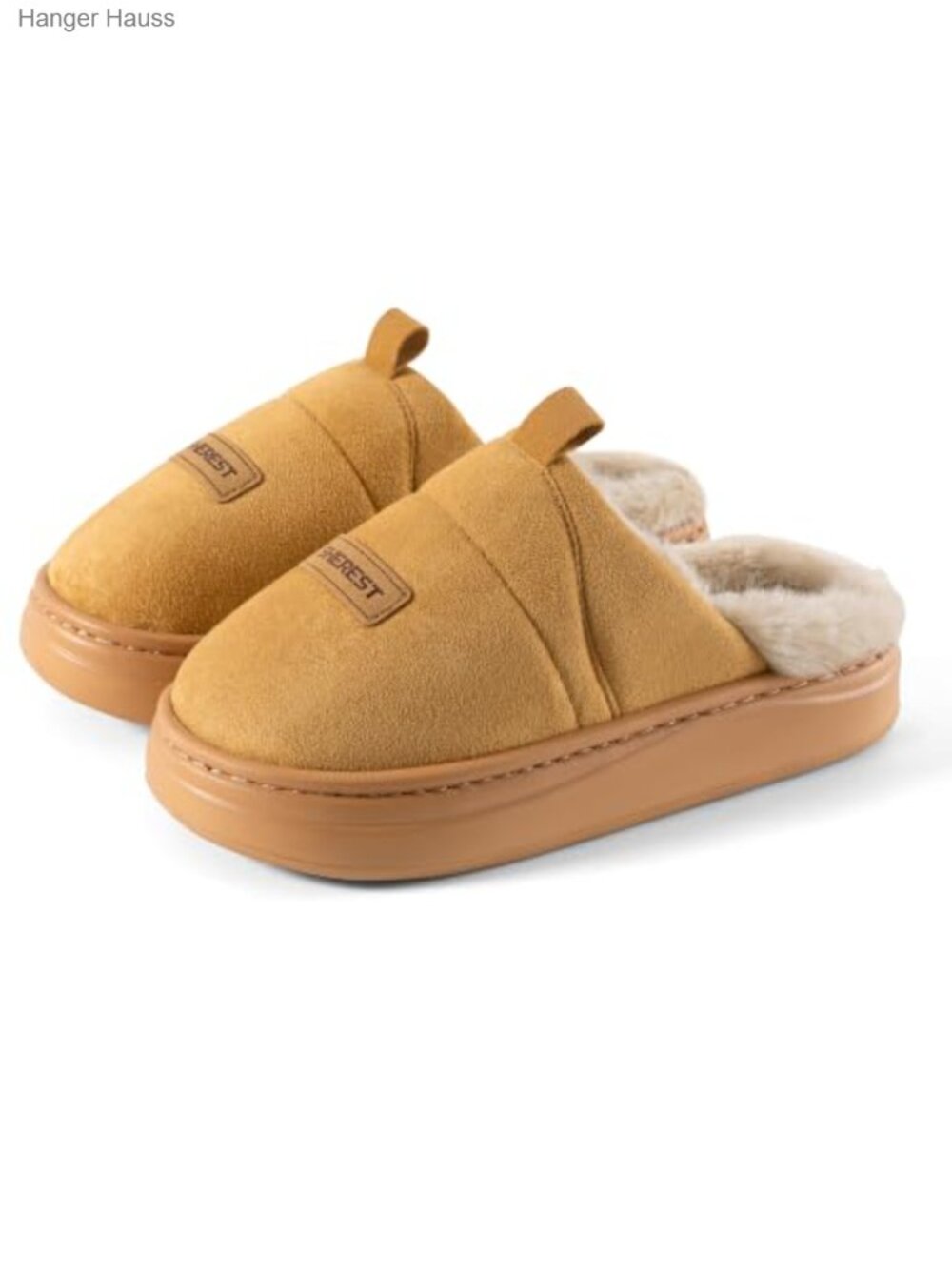 Fuzzy Memory Foam Indoor Slippers Warm Plush Slip-On House Shoes